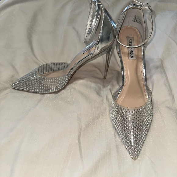 Steve Madden Alisha Rhinestone Pumps Size W11 - Picture 2 of 7
